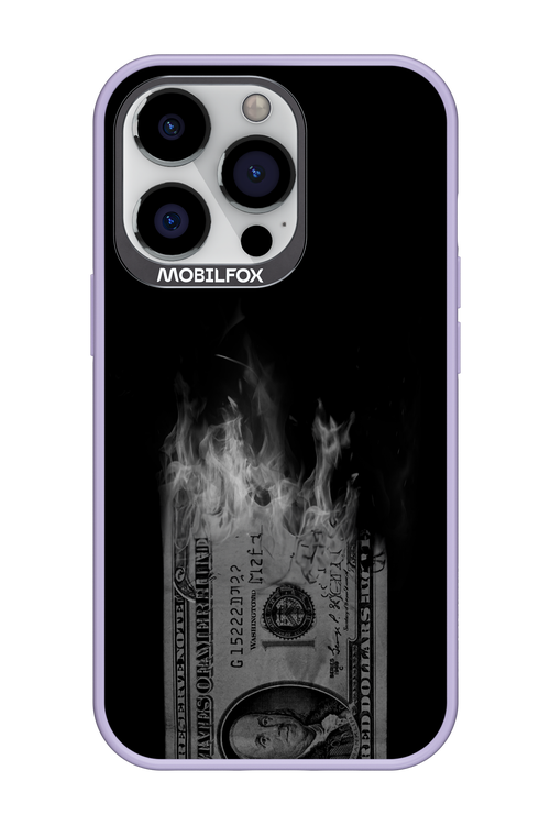 Money Burn B&W - Apple iPhone 13 Pro