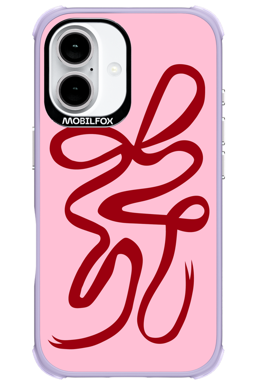 Burgundy Bow - Apple iPhone 16