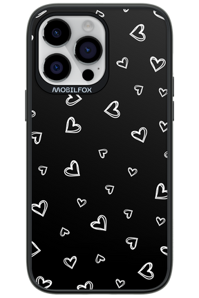 Monochrome Hearts 2.0 - Apple iPhone 14 Pro Max
