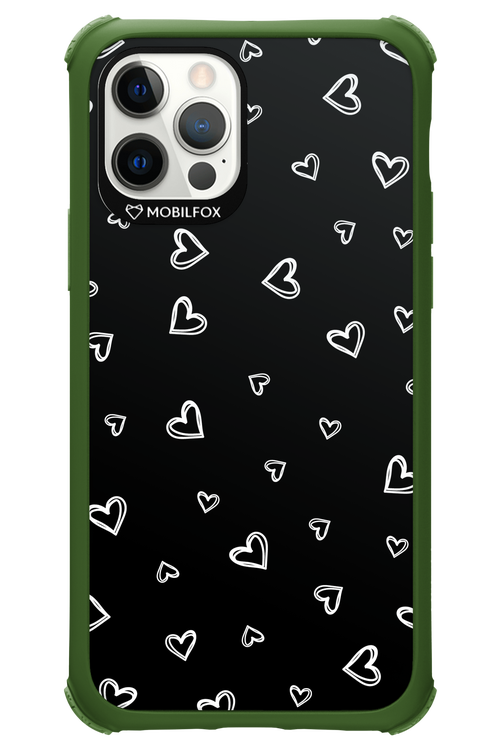 Monochrome Hearts 2.0 - Apple iPhone 12 Pro