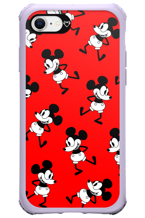 Iconic Mouse (red pattern) - Apple iPhone SE 2022