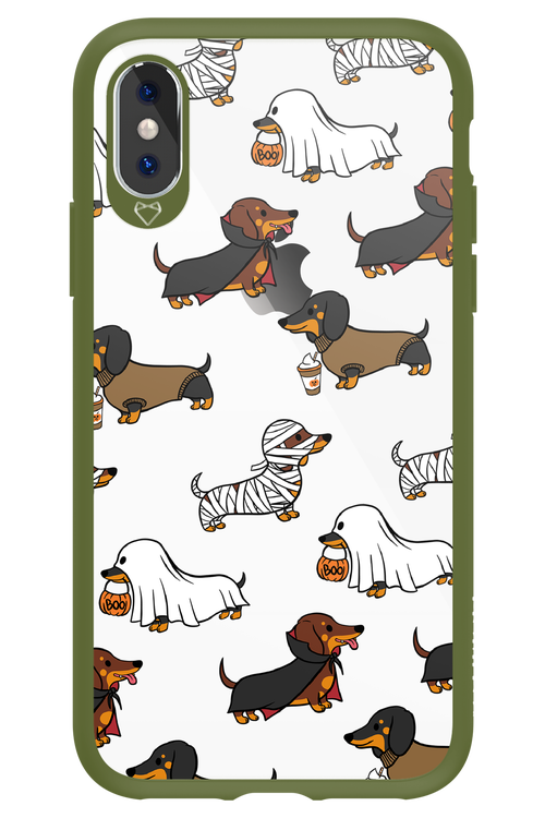 Scary Dachshund (Transparent) - Apple iPhone XS