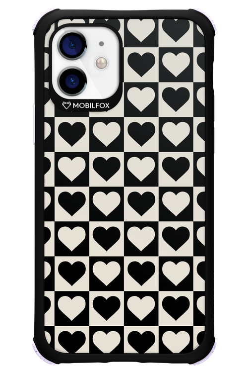 Checkered Heart - Apple iPhone 12