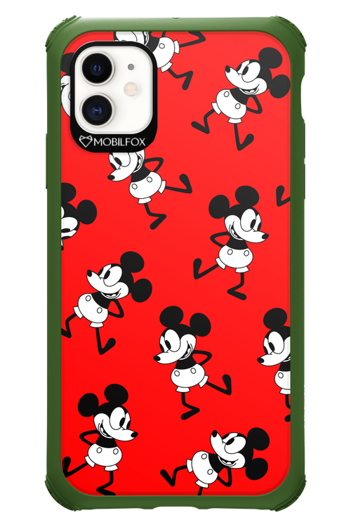 Iconic Mouse (red pattern) - Apple iPhone 11