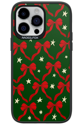 Bow & Stars (Green) - Apple iPhone 14 Pro Max