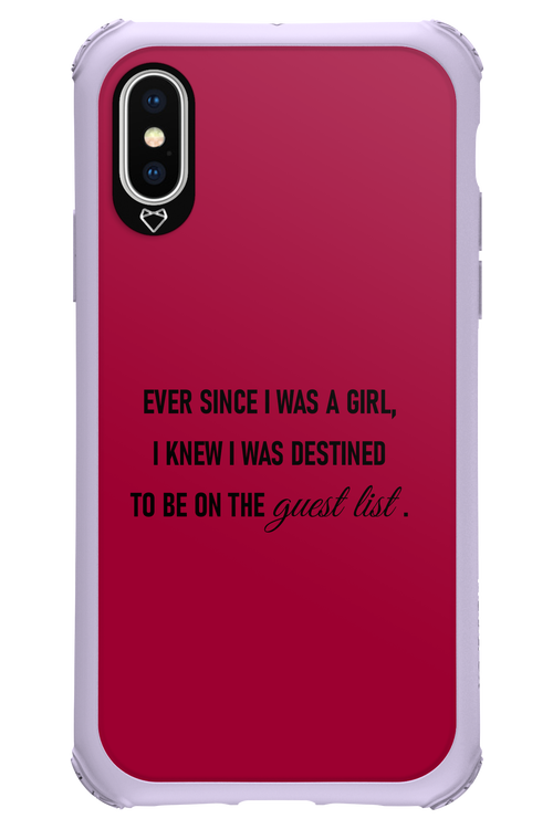 Guest List - Apple iPhone XS