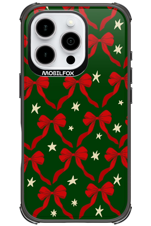 Bow & Stars (Green) - Apple iPhone 16 Pro