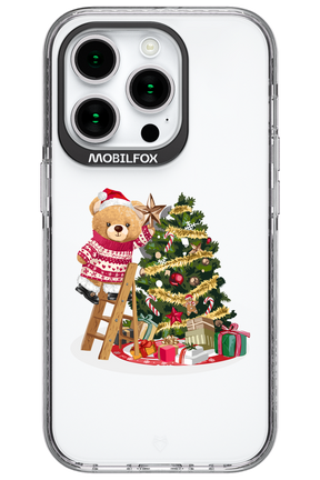 Christmas Bear (Transparent) - Apple iPhone 15 Pro