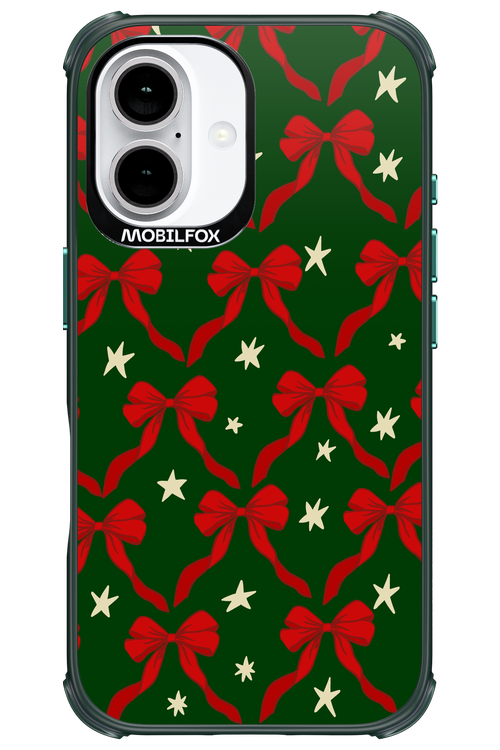 Bow & Stars (Green) - Apple iPhone 16