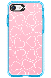 Line Heart Pink - Apple iPhone SE 2020