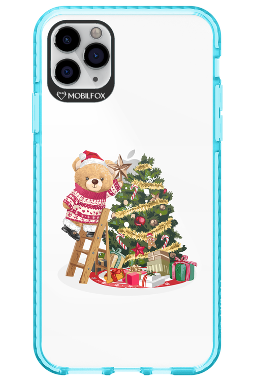 Christmas Bear (Transparent) - Apple iPhone 11 Pro Max