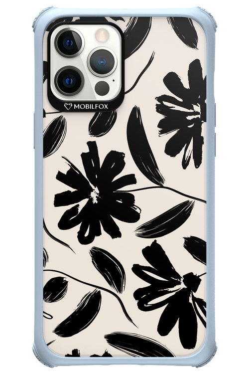 Monochrome Flowerss - Apple iPhone 12 Pro Max