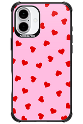 Sprinkle Heart Pink - Apple iPhone 16 Plus