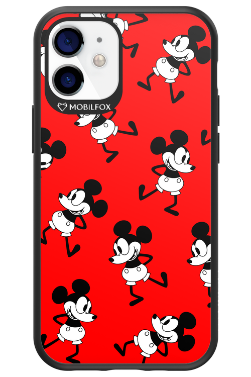 Iconic Mouse (red pattern) - Apple iPhone 12 Mini