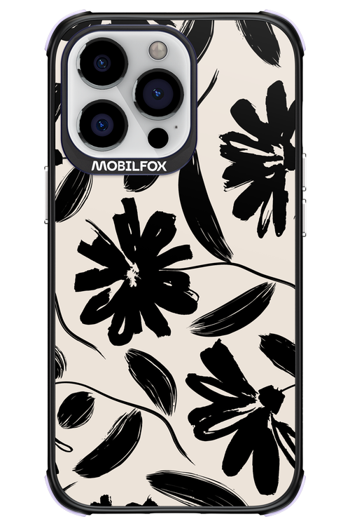 Monochrome Flowerss - Apple iPhone 13 Pro