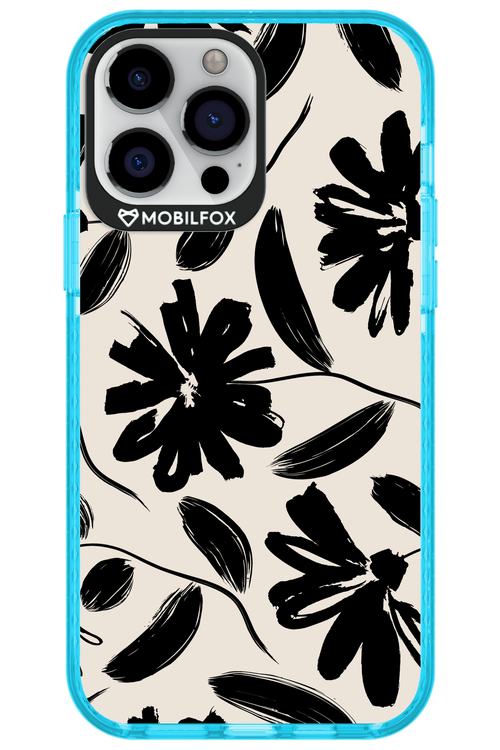 Monochrome Flowerss - Apple iPhone 13 Pro Max