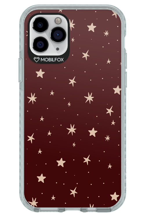 Burgundy Stars - Apple iPhone 11 Pro