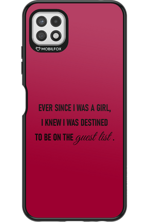 Guest List - Samsung Galaxy A22 5G