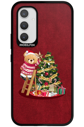 Christmas Bear (Burgundy) - Samsung Galaxy A54