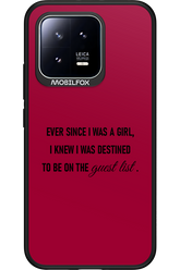 Guest List - Xiaomi 13