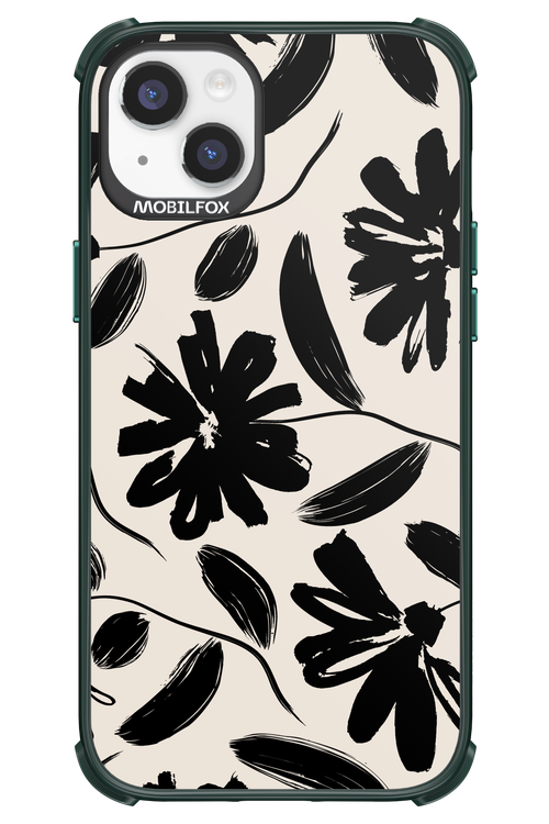 Monochrome Flowerss 2.0 - Apple iPhone 14 Plus