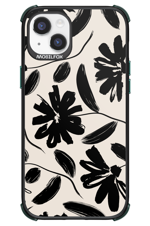 Monochrome Flowerss - Apple iPhone 14 Plus