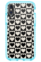 Checkered Heart - Apple iPhone XS