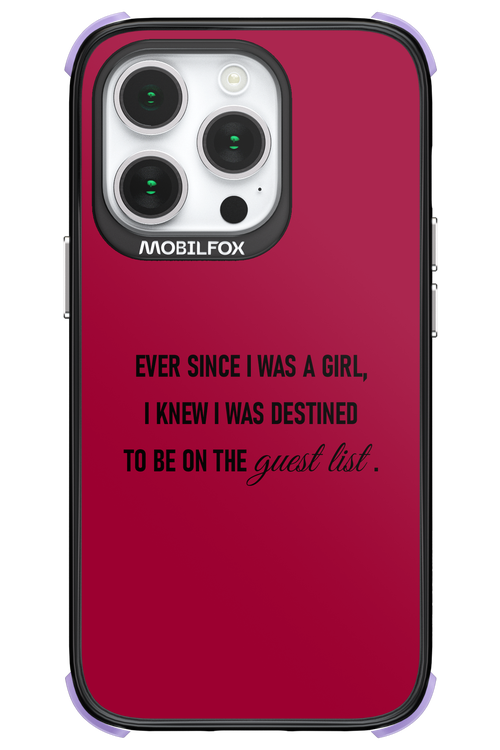 Guest List - Apple iPhone 14 Pro