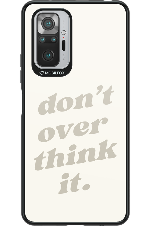 No OverThink - Xiaomi Redmi Note 10S