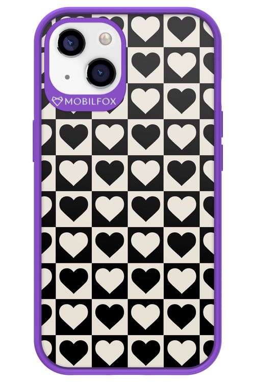 Checkered Heart - Apple iPhone 13