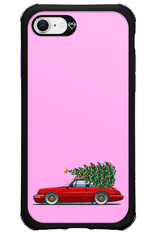 XMAS Car Pink - Apple iPhone 8