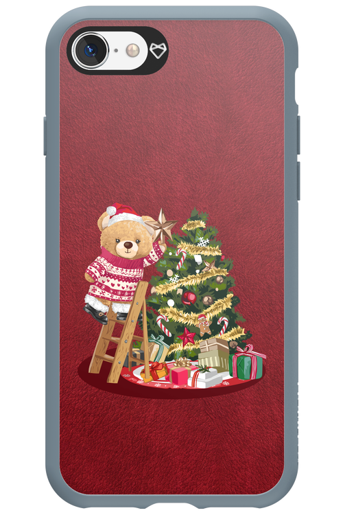 Christmas Bear (Burgundy) - Apple iPhone 8