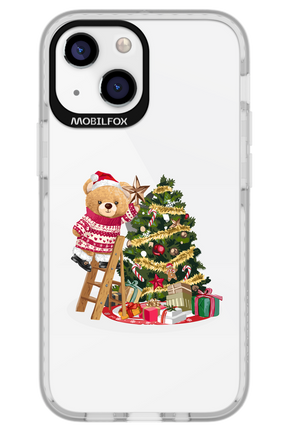 Christmas Bear (Transparent) - Apple iPhone 13 Mini