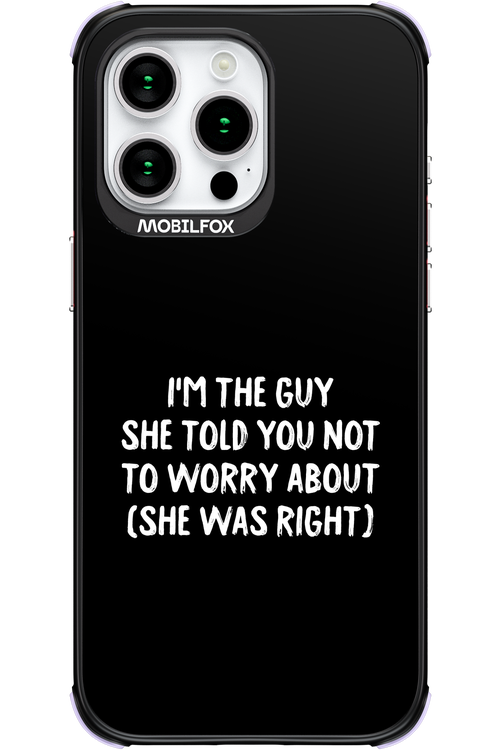 She was right 2.0 - Apple iPhone 15 Pro Max