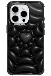 Black Spider Heart - Apple iPhone 16 Pro