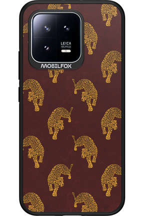 Burgundy Leopard Pattern - Xiaomi 13