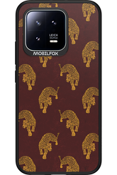 Burgundy Leopard Pattern - Xiaomi 13