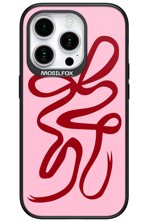 Burgundy Bow - Apple iPhone 15 Pro