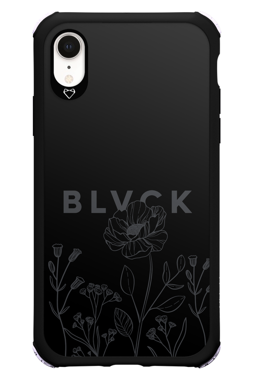 Black Flowers - Apple iPhone XR