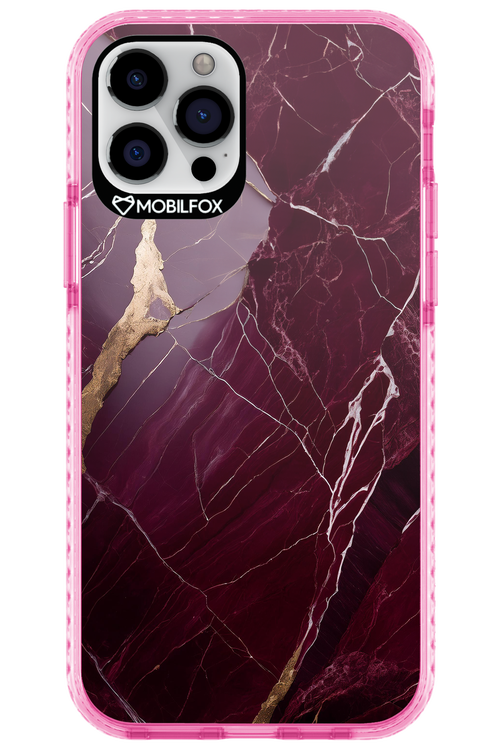 Burgundy Marble - Apple iPhone 12 Pro
