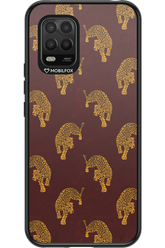 Burgundy Leopard Pattern - Xiaomi Mi 10 Lite 5G