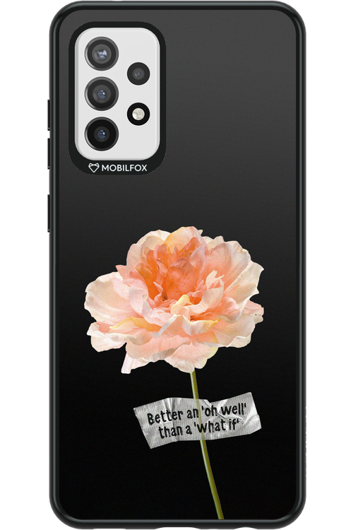 Flower Black - Samsung Galaxy A72