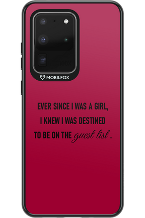 Guest List - Samsung Galaxy S20 Ultra 5G