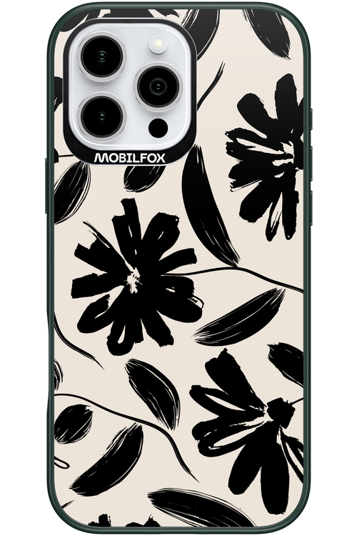 Monochrome Flowerss - Apple iPhone 16 Pro Max