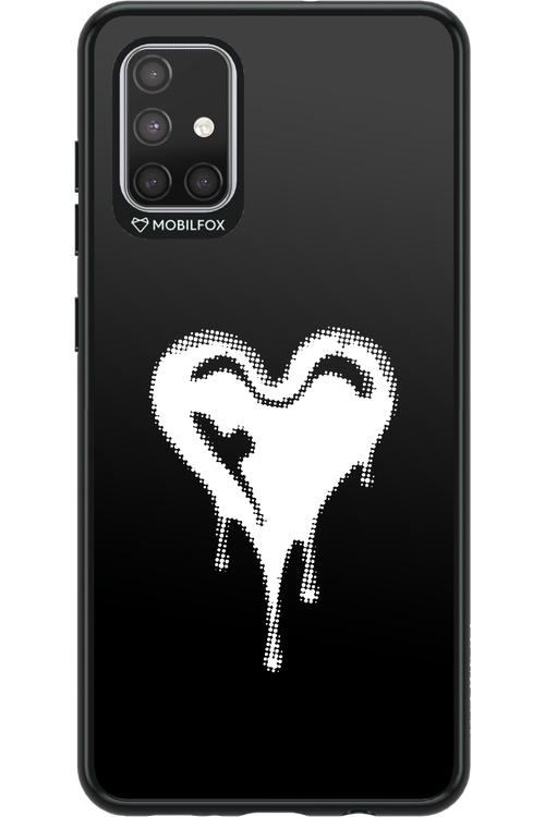 Heart Black - Samsung Galaxy A71