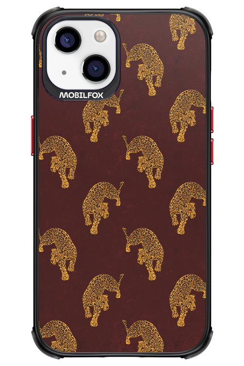 Burgundy Leopard Pattern - Apple iPhone 13