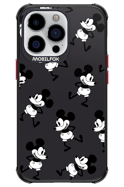 Iconic Mouse (antracite pattern) - Apple iPhone 13 Pro