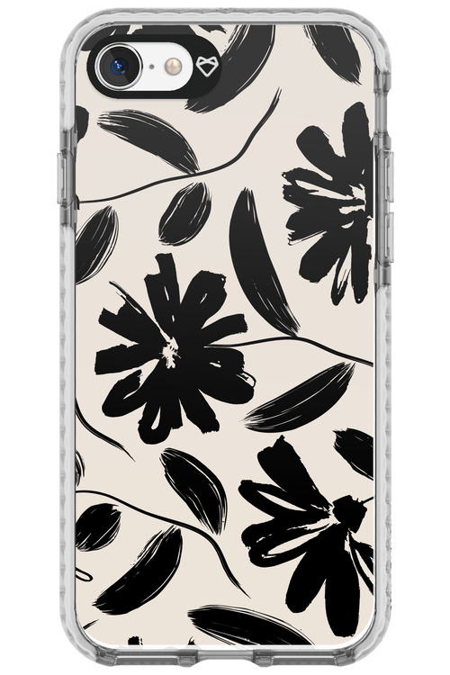 Monochrome Flowerss - Apple iPhone SE 2020