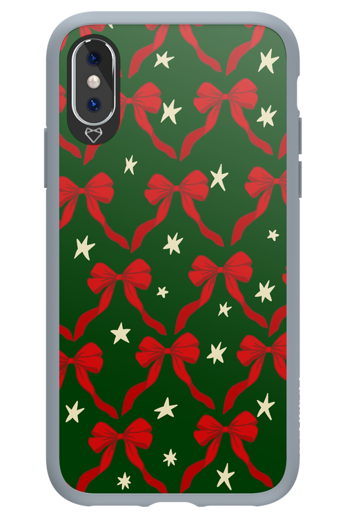 Bow & Stars (Green) - Apple iPhone XS