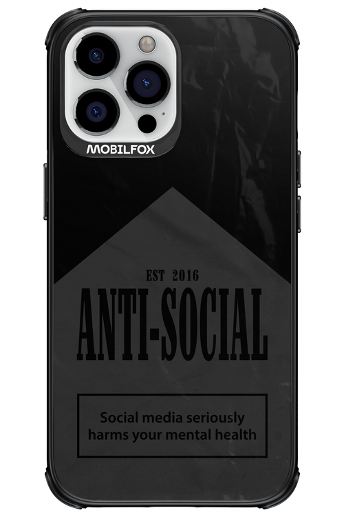 ANTI-SOCIAL (BLVCK) 2.0 - Apple iPhone 13 Pro Max